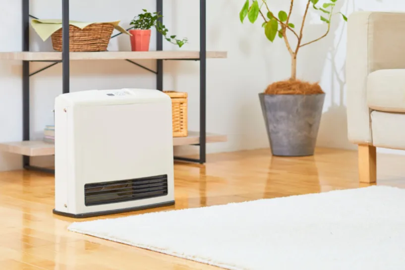 整理整頓されて清潔感のある明るいリビングルーム